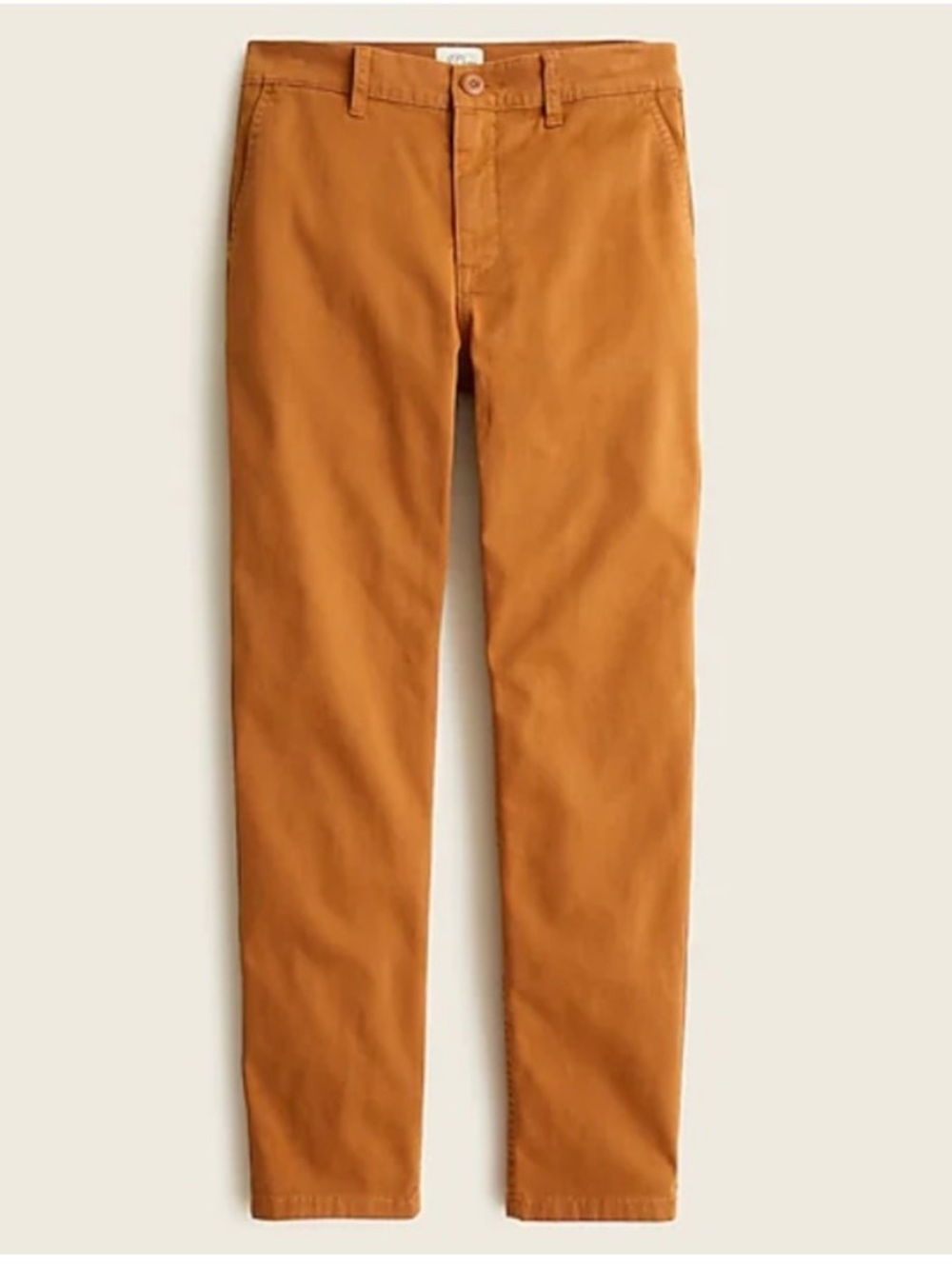J.Crew Vintage Slim Straight Chino Pants Golden Hickory Size 27 Stretch